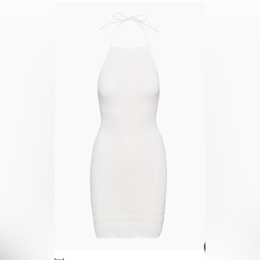 Aritzia Wilfred Crochet Halter Dress Size Medium - Picture 6 of 13